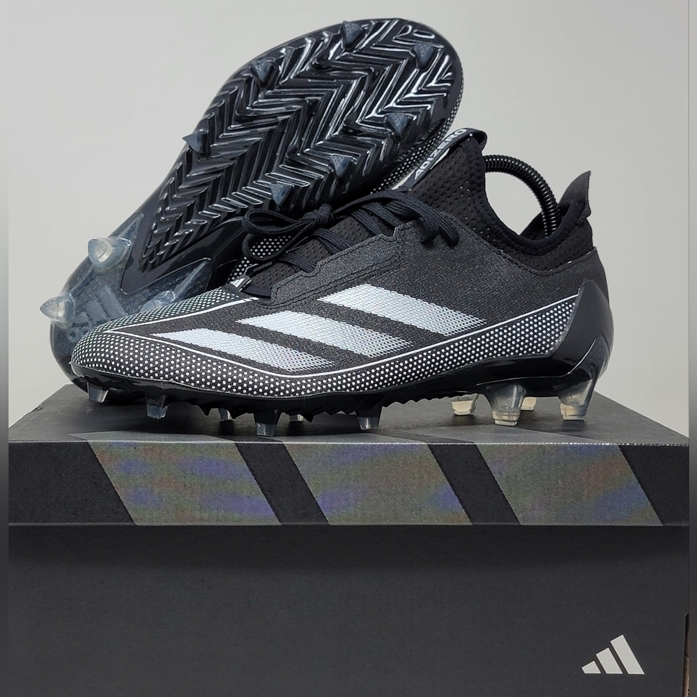 Adidas Adizero Electric.1 IF2426 Black White Football Cleats Men's Size 8 New
